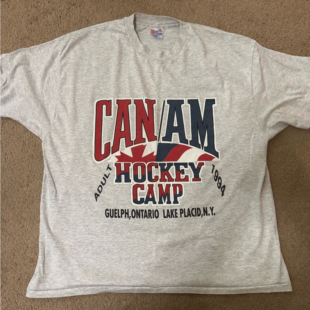 Gray CAN/AM Hockey Camp T-Shirt